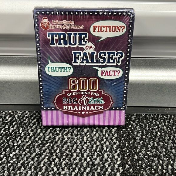 Murphy's True or False 600 Questions For Big & Little Brainiacs Family Games New - Picture 1 of 2